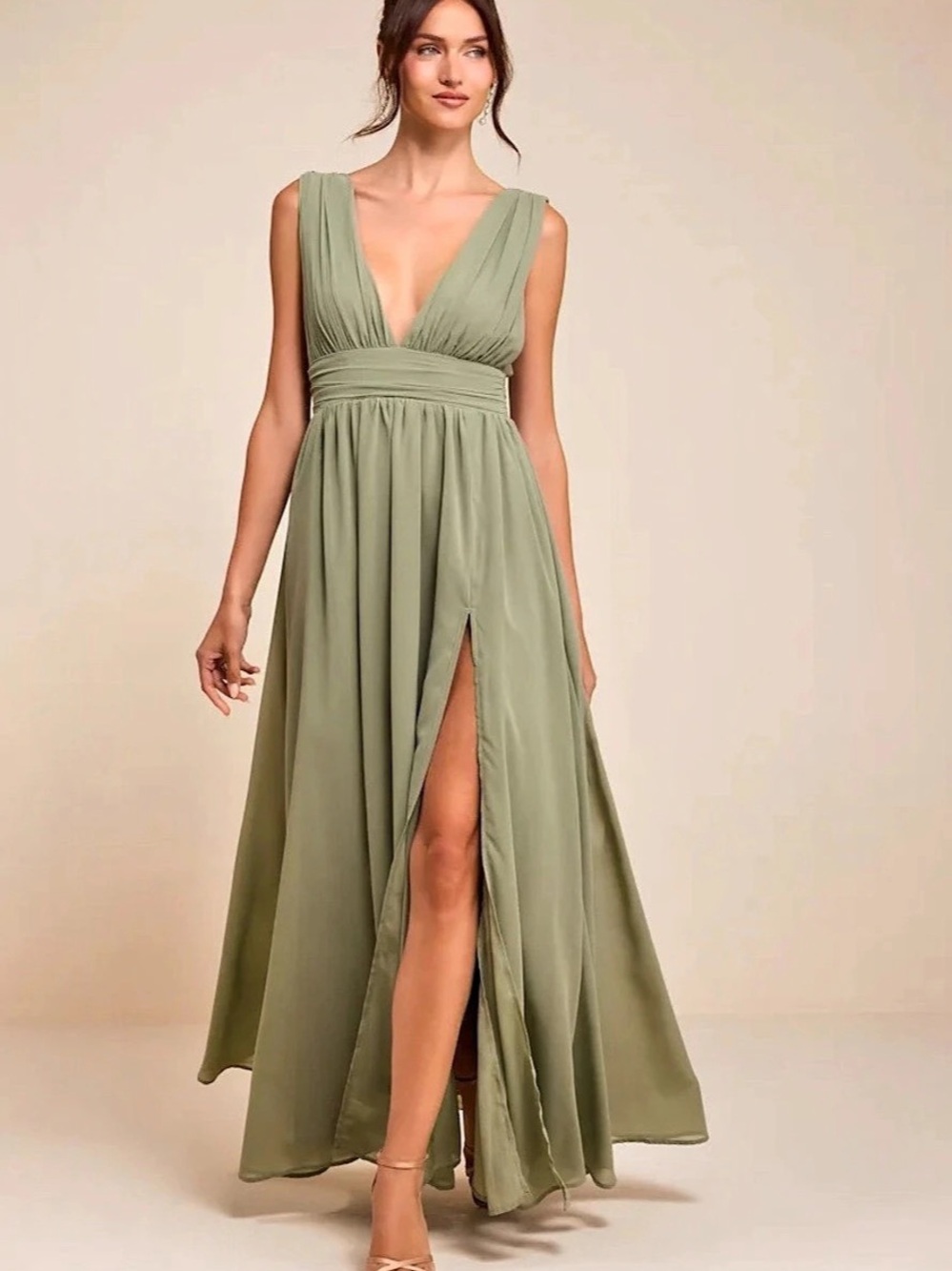 Lulus Sage Maxi Dress NWT